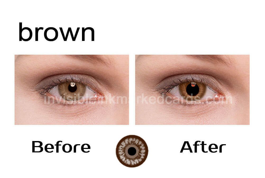Infrared Contact Lenses for Brown Eyes