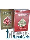 bonus marked playing cards
