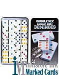 double six luminous ink marked dominoes