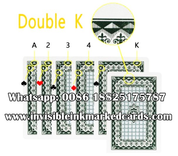 Invisible ink marked cards