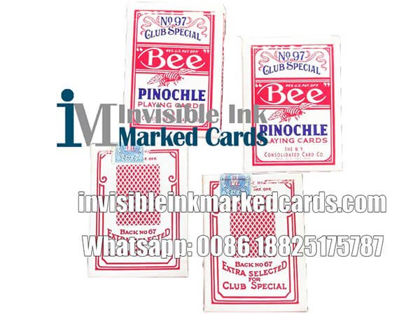 bee pinochle marked cards