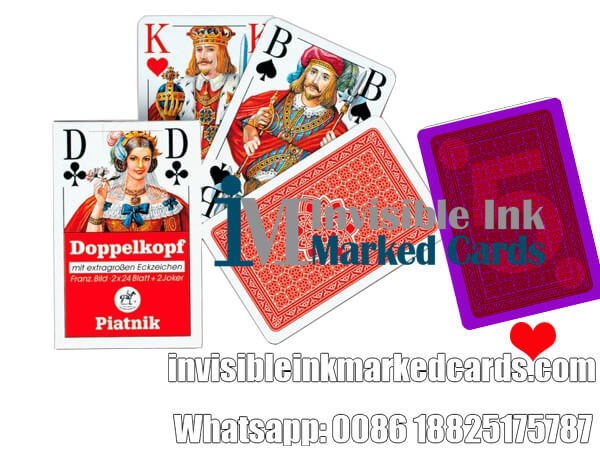 piatnik doppelkopf franz luminous marked cards