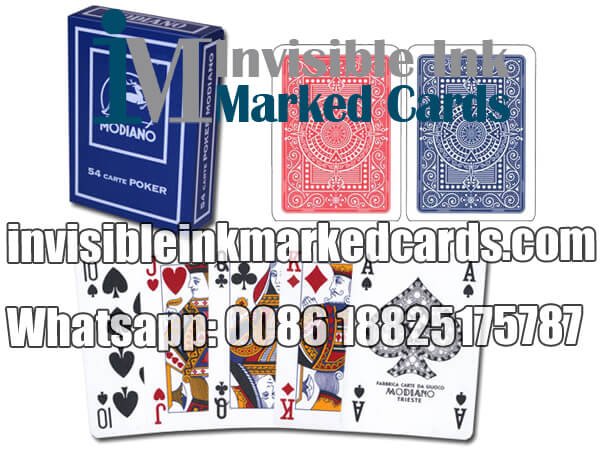 modiano blackjack luminous marked cards