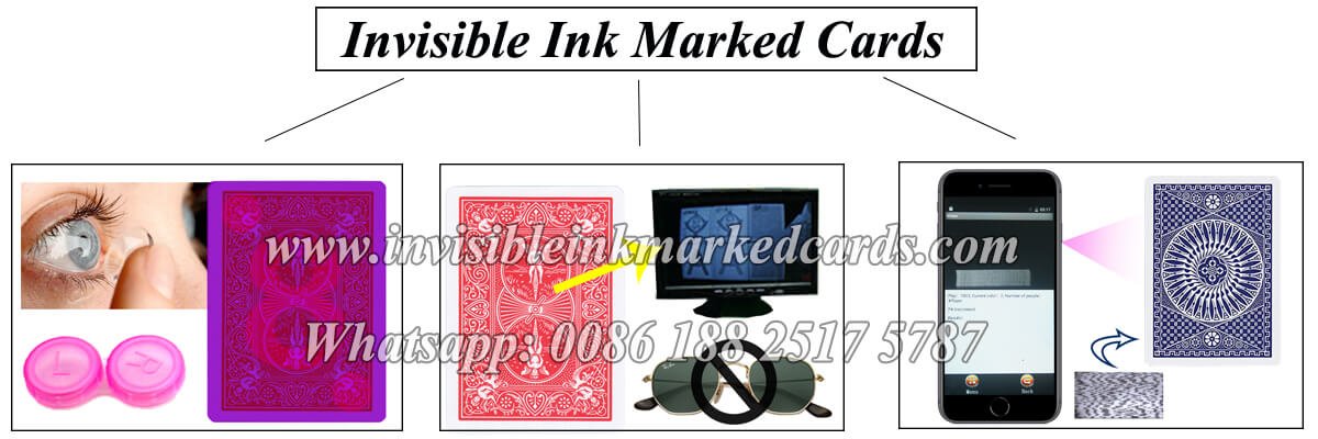 invisible ink marked cards 